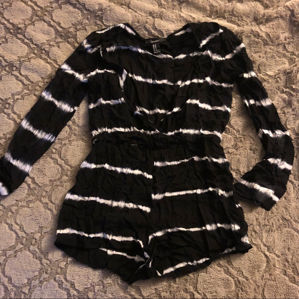 Forever 21 Black romper / beach coverup SZ M